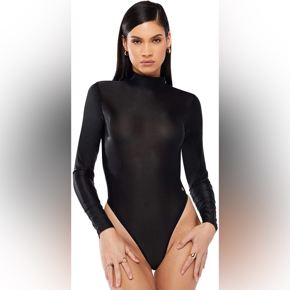 Savage X Women's Savage Not Sorry Long-Sleeve Open-Back Glissenette Teddy
